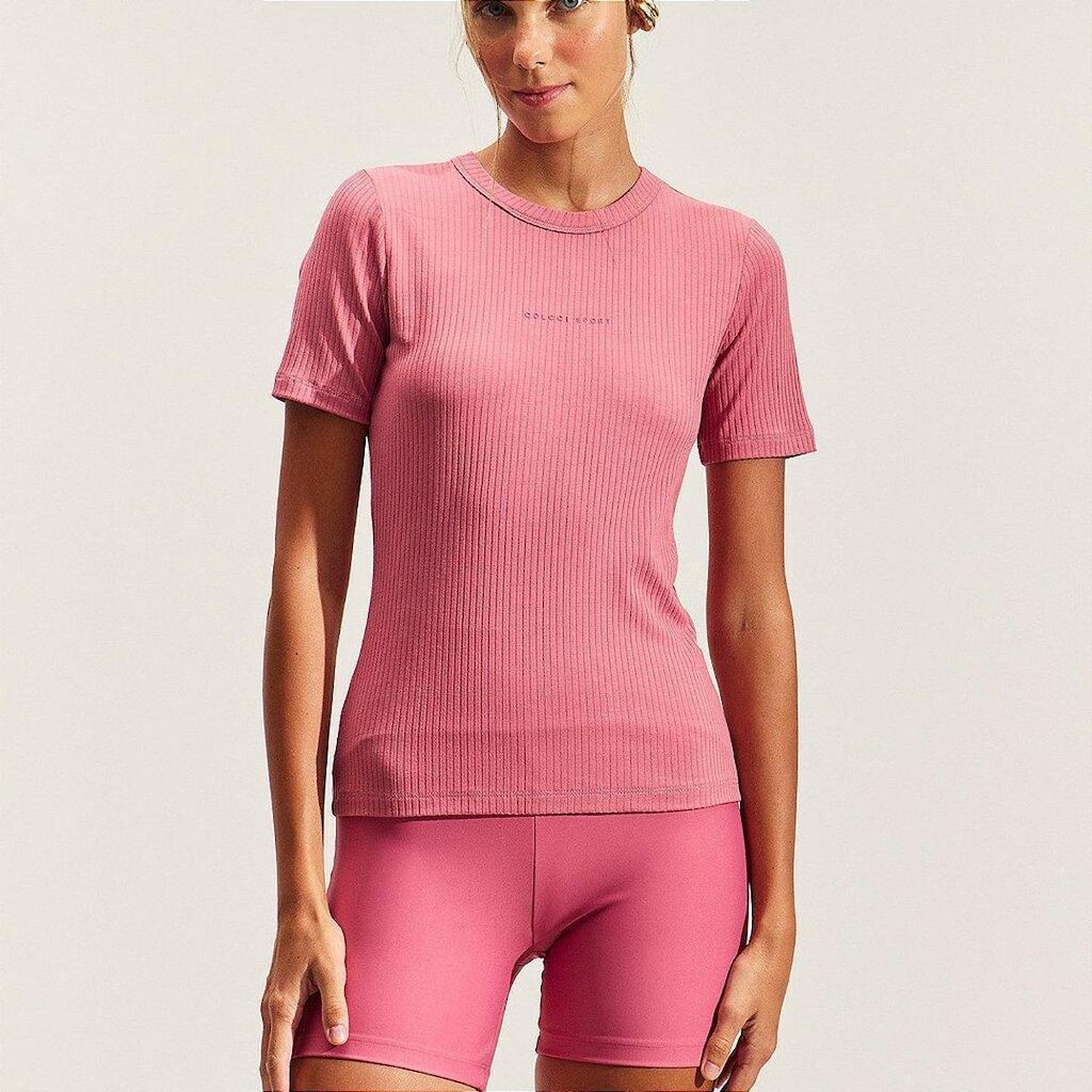 Blusa Colcci Slim Manhattan Canelada PR27 Rosa Glitch