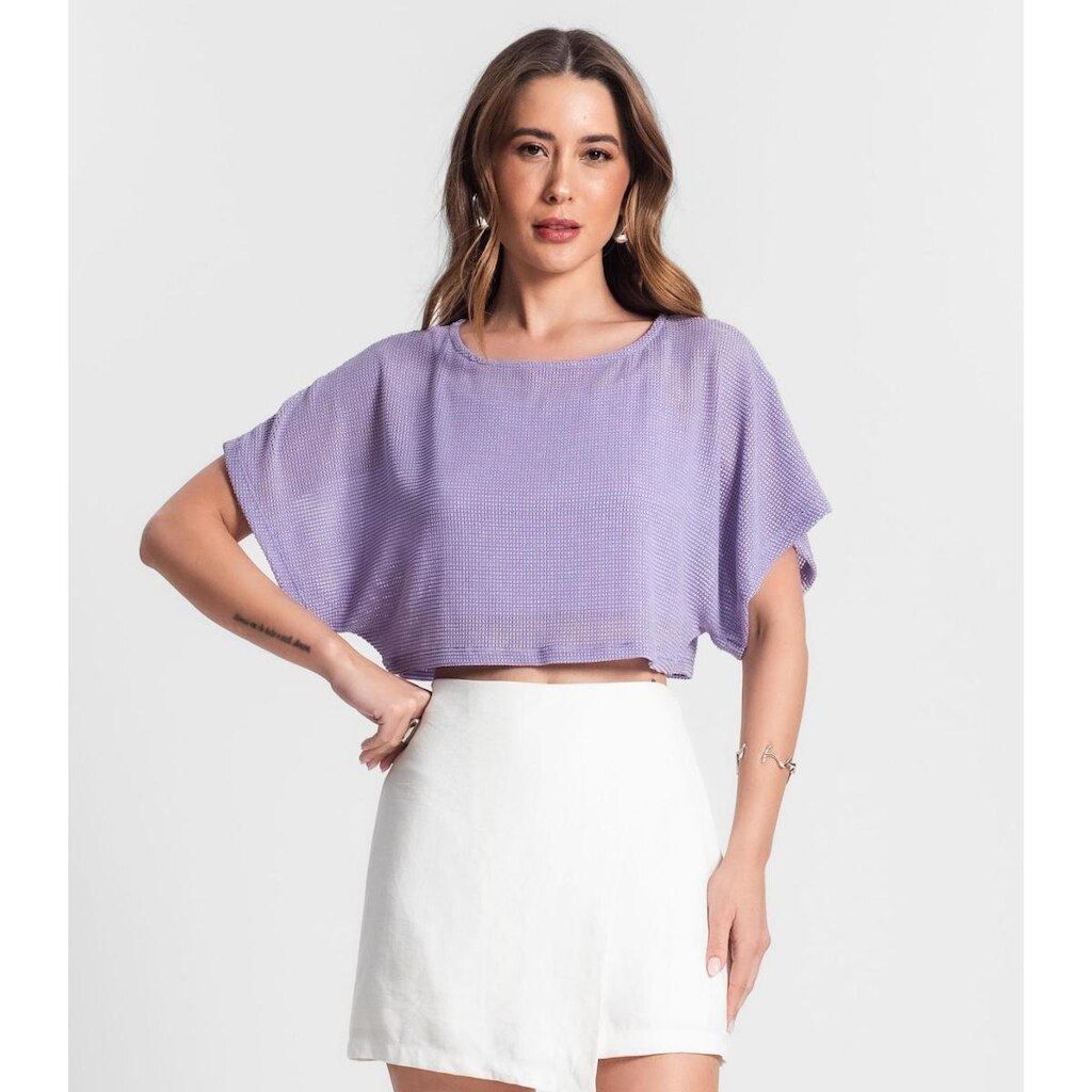 Blusa Com Top Rovitex Roxo