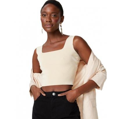 tricot decote quadrado