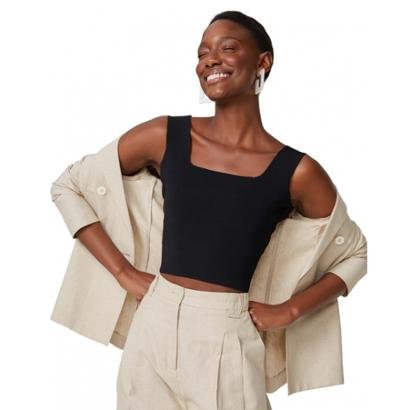 tricot decote quadrado