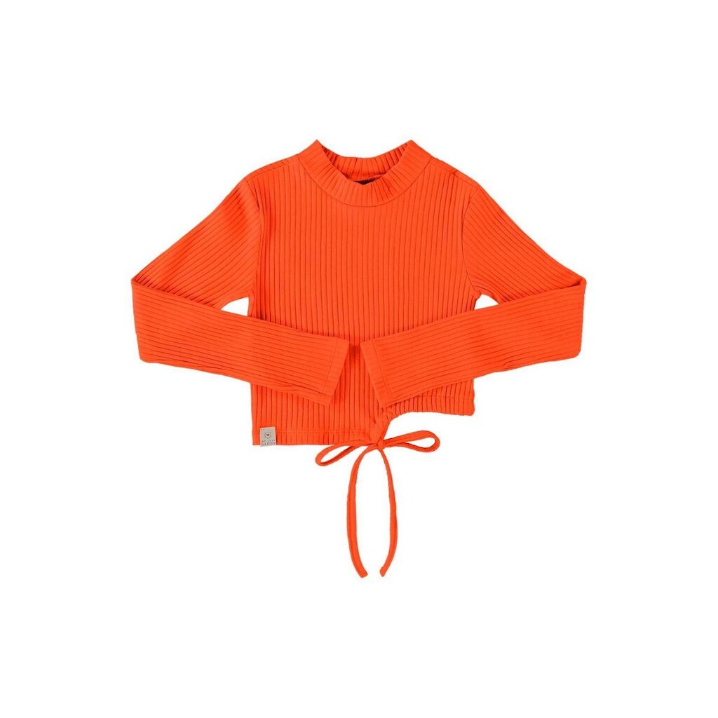 Blusa Cropped Básica em Ribana Canelada Juvenil Gloss