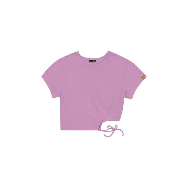 Blusa Cropped Básica em Ribaninha Juvenil Gloss