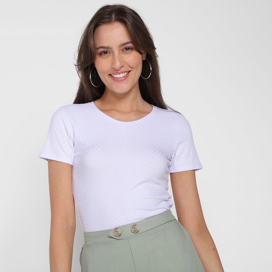 Blusa Cropped Canelada Lunender Manga Curta Feminina - Branco é ruim? Blusa Cropped Canelada Lunender Manga Curta Feminina - Branco é boa?