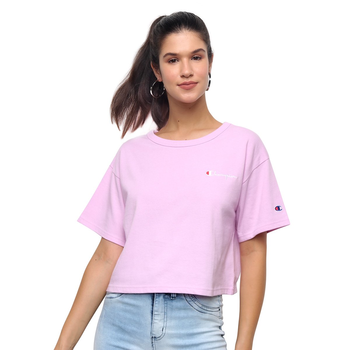 blusa cropped bordado