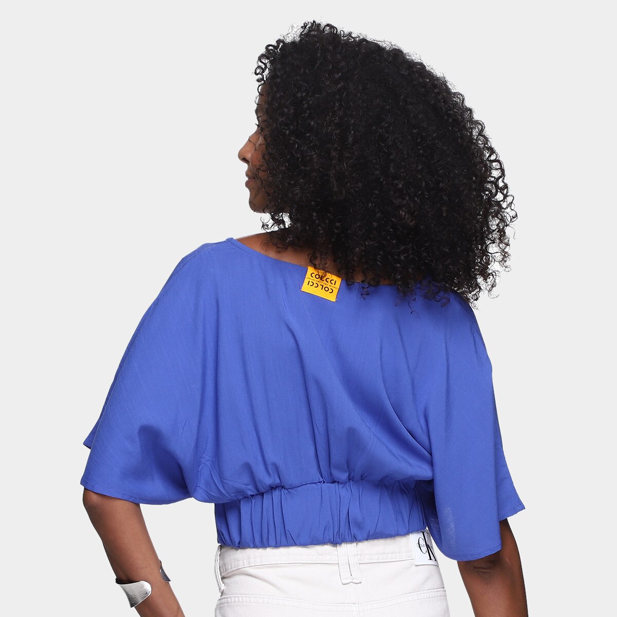 Blusa Cropped Colcci Manga Curta Feminina - 1