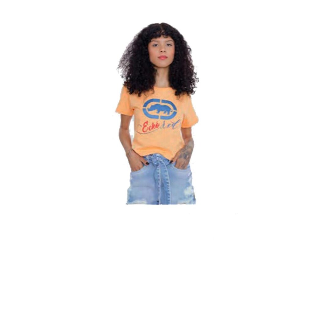 Blusa Cropped Ecko Where Laranja Tam. P