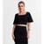 Blusa Cropped Endless Preto - Preto