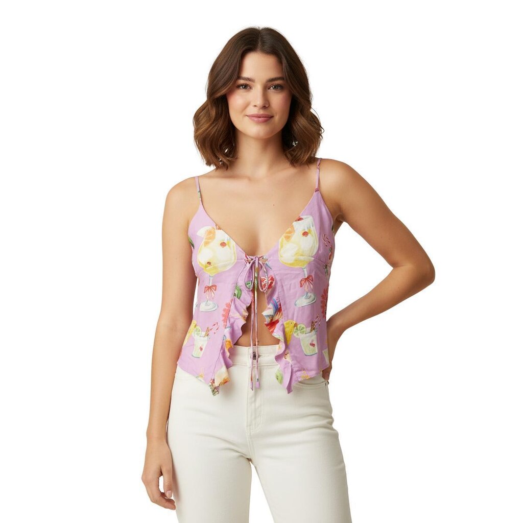 Blusa Cropped Farm Rio Coquetel Natal
