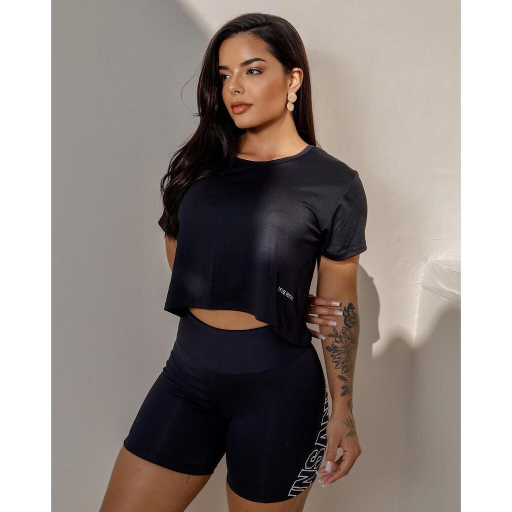 Blusa Cropped Feminina Insanity Follow