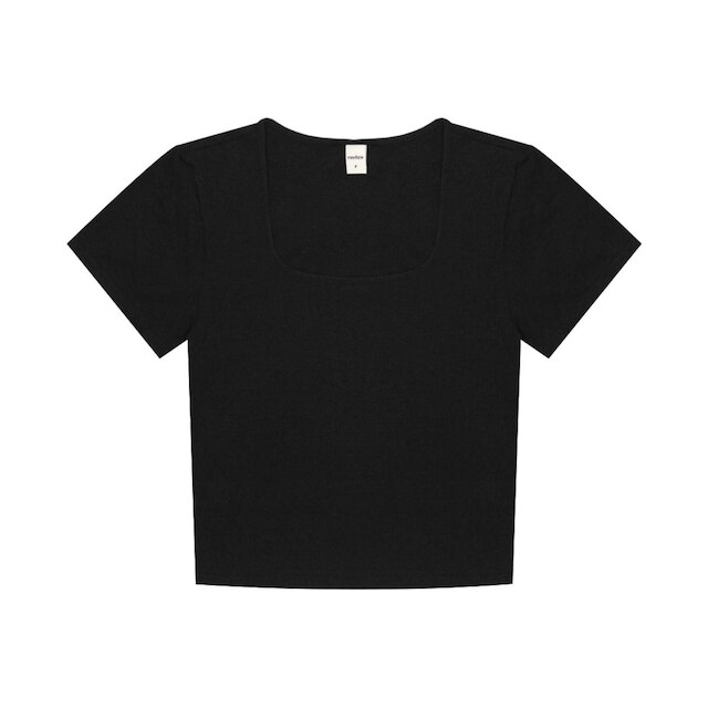 Blusa Cropped Feminina Rovitex Preto