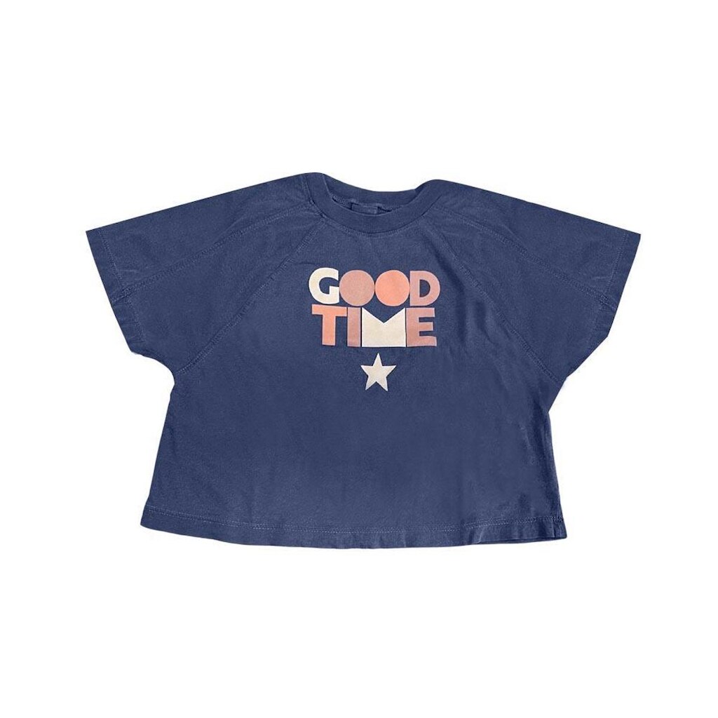 Blusa Cropped Infantil Hering Good Time Estampado
