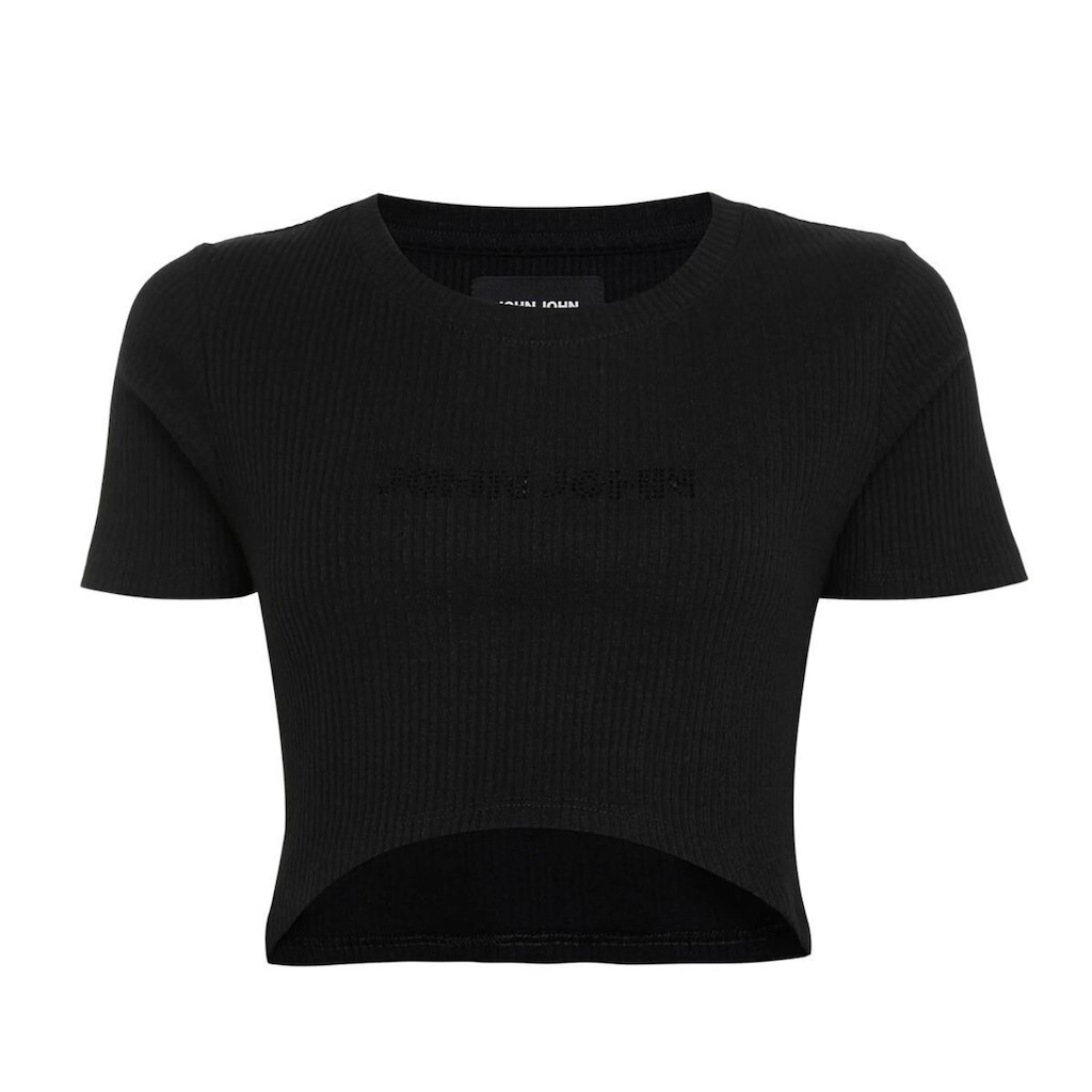 Blusa Cropped John John Joy Black