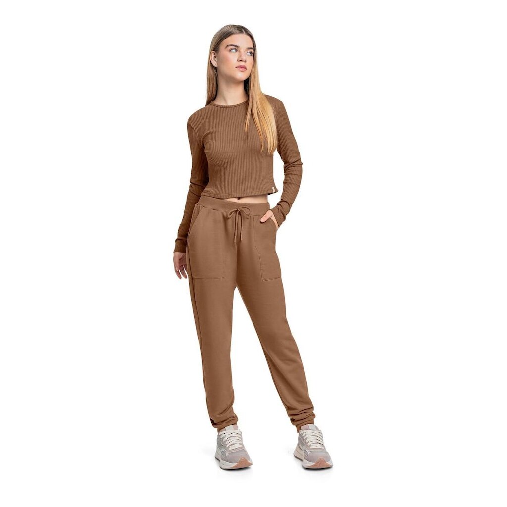 Blusa Cropped Juvenil em Ribana Canelada Gloss