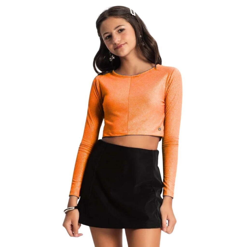 BLUSA CROPPED JUVENIL MENINA - MINTY