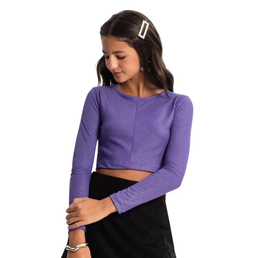 BLUSA CROPPED JUVENIL MENINA - MINTY