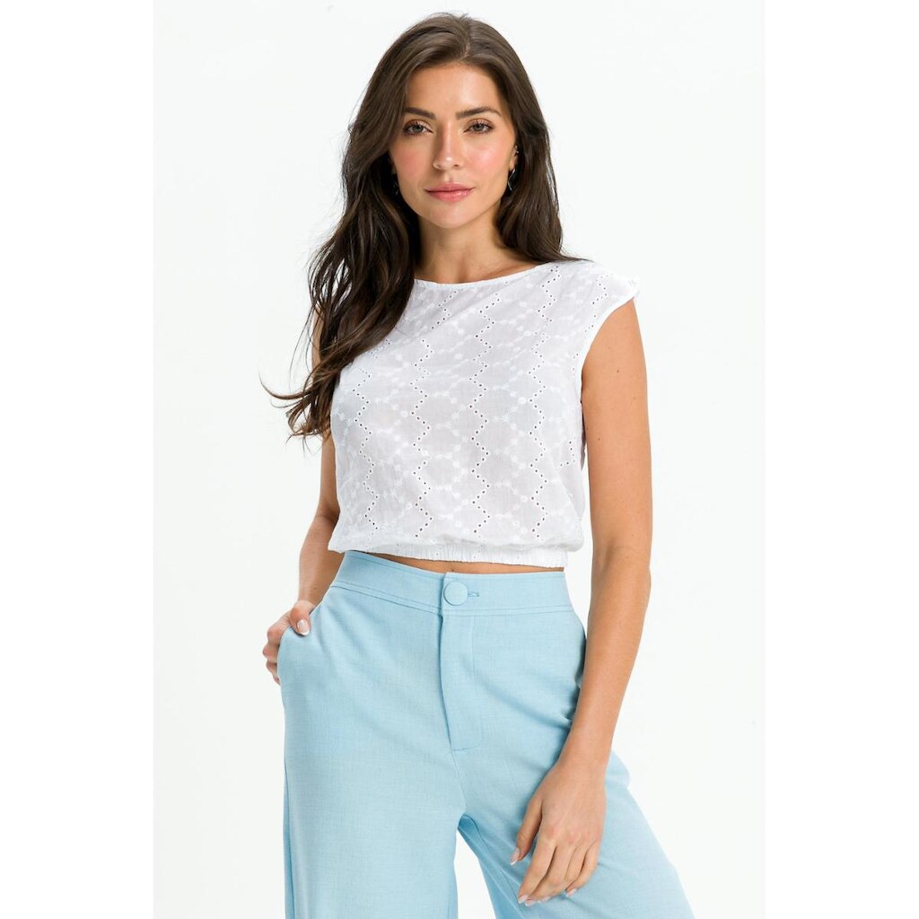 Blusa Cropped Laise BRANCO G