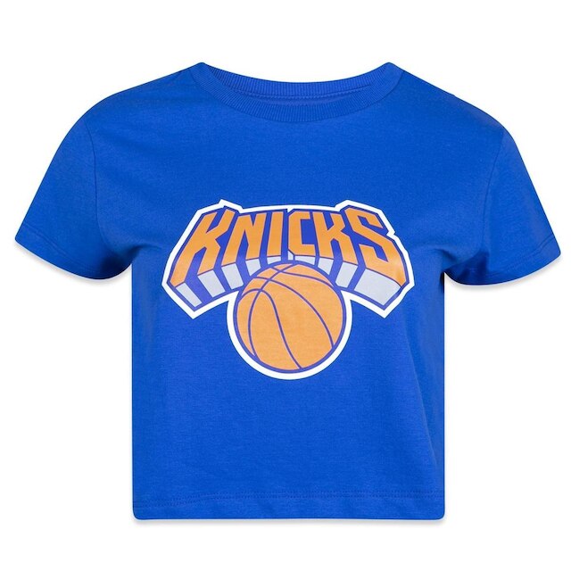 Blusa Cropped New Era College Neykni Manga Curta Feminino