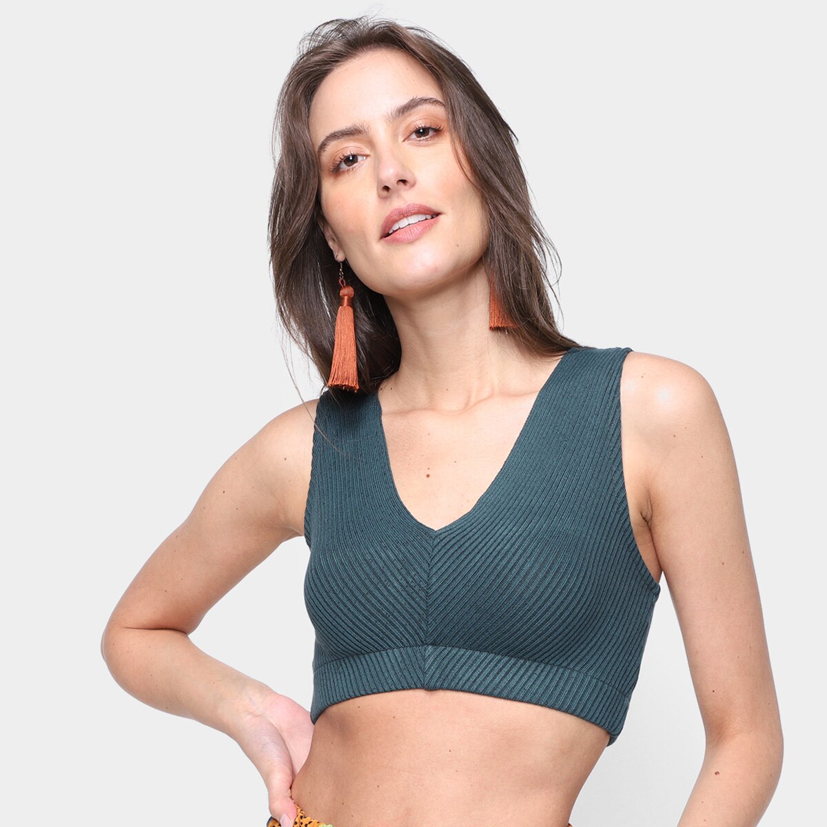 blusas cropped tricot feminina