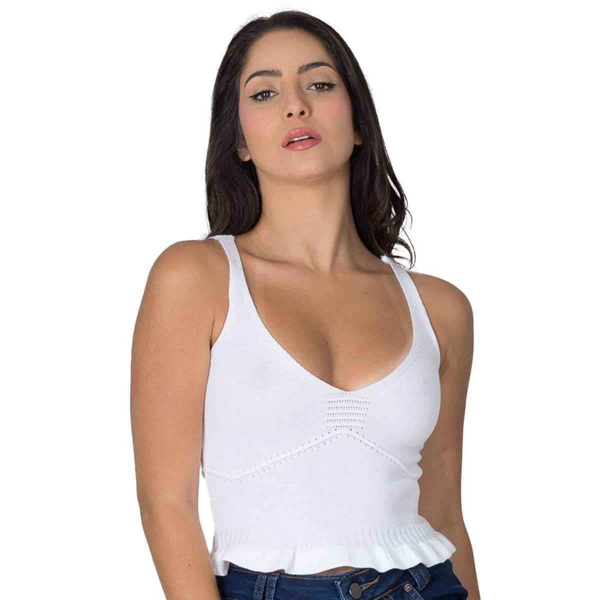 cropped modal com camisa