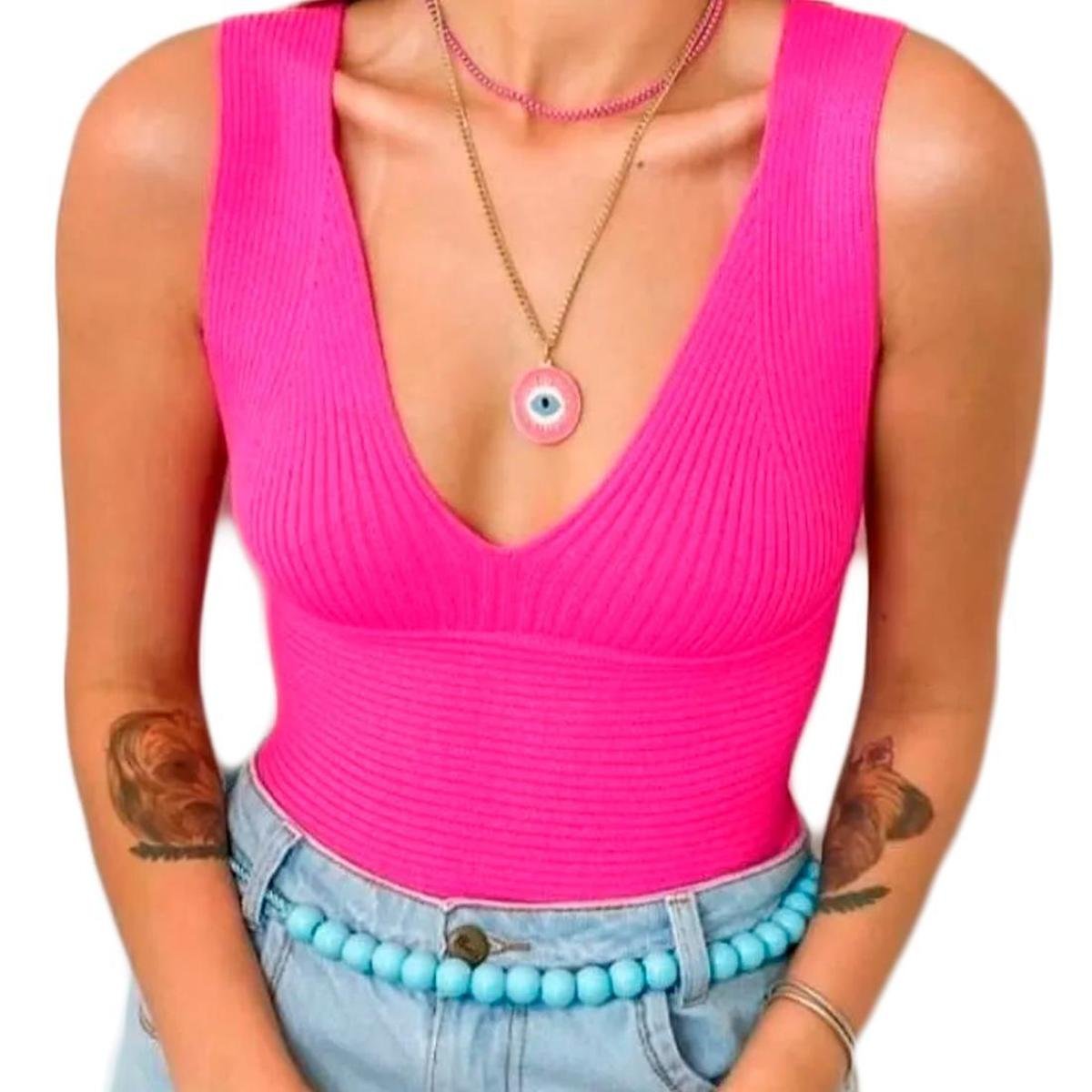 cropped tricot com camisa