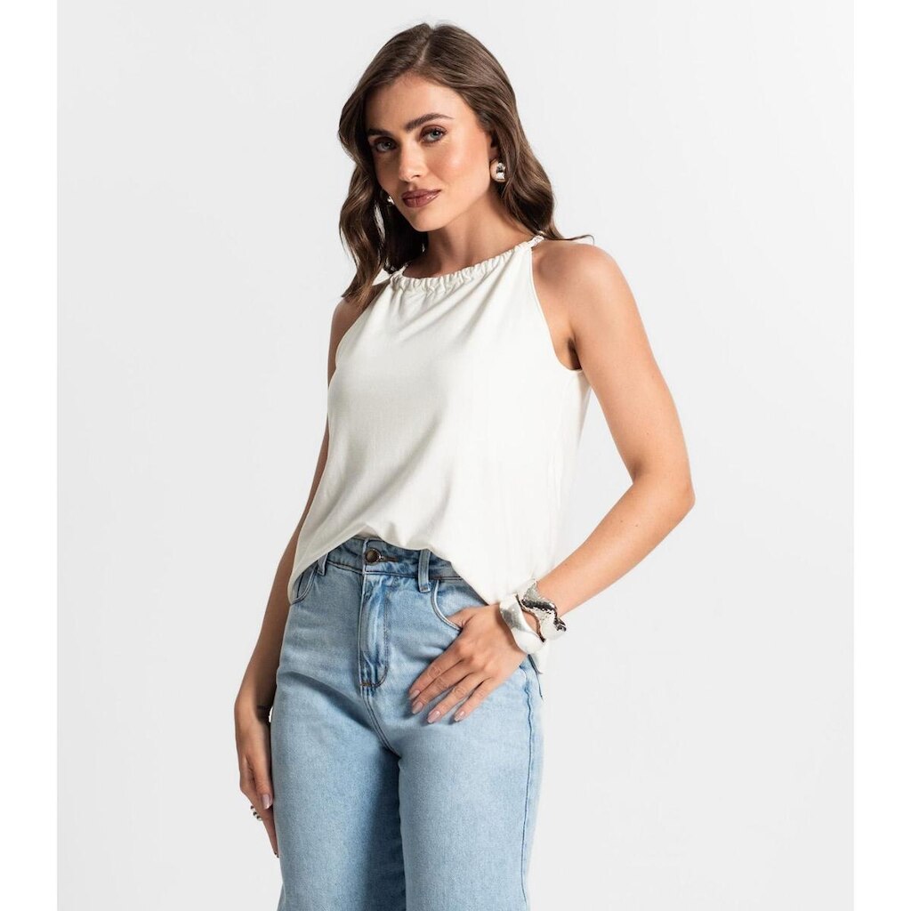 Blusa De Alça Feminina Endless Bege