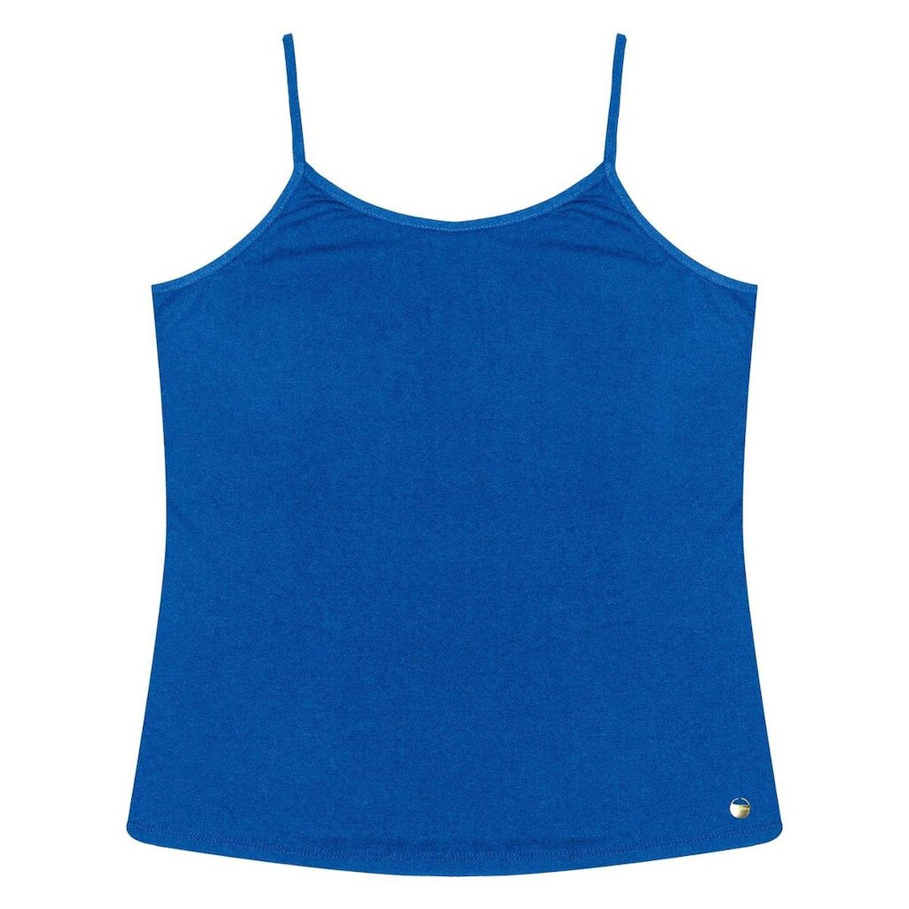 Blusa de Alça Feminina Viscotorcion Básica Rovitex Laranja