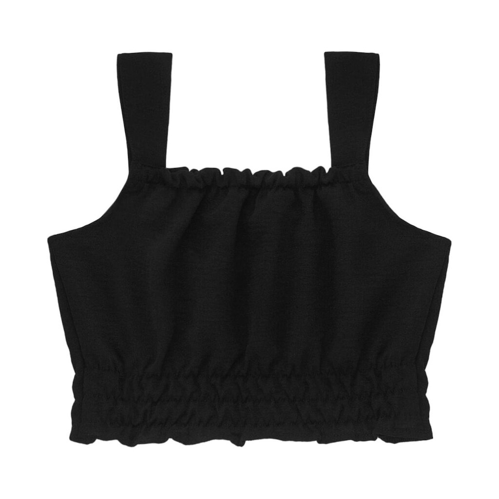Blusa De Alça Juvenil Feminina Minty Preto