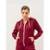Blusa de Frio Agasalho Abrigo Canguru Com Capuz Moletom - Marsala