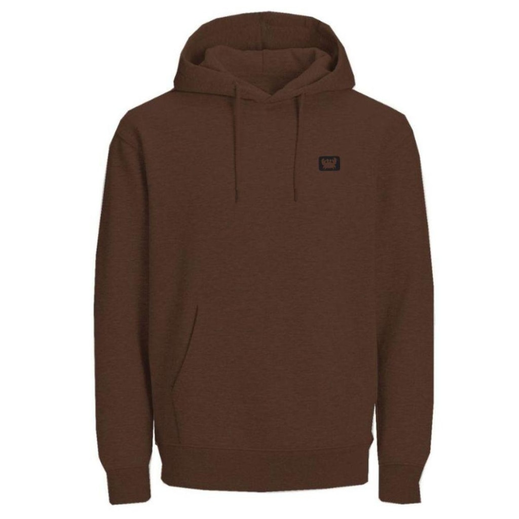 Blusa de Frio Canguru Com Capuz Moletom Abrigo Algodão Fechado Com Capuz Estampado
