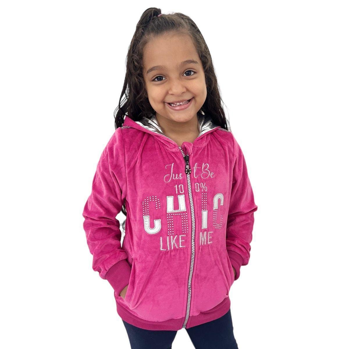 Jaqueta Infantil Blusa De Frio Juvenil Feminina Casaco Infantil