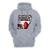 Blusa de Frio Moletom Abrigo Plus Size Masculino Estampado Inverno Flanelado Com Bolso Canguru - Cinza