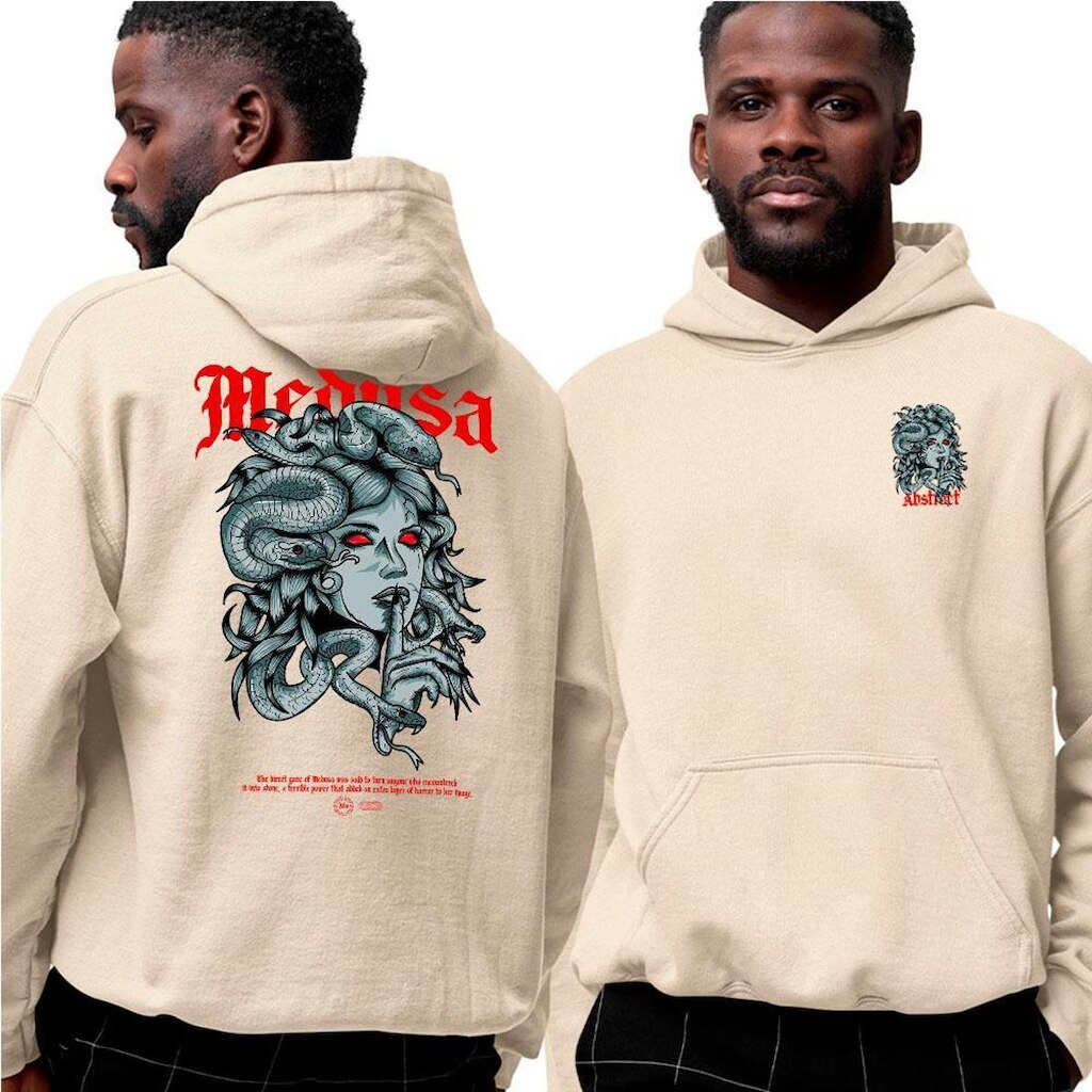 Blusa De Frio Moletom‎ Abstract Medusa Mythology Terrible