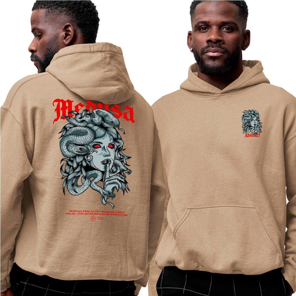 Blusa De Frio Moletom‎ Abstract Medusa Mythology Terrible