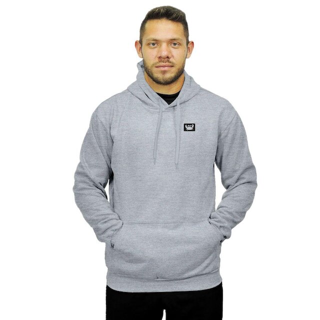 Blusa de Frio Moletom Canguru com Capuz Macio Relaxado Siri