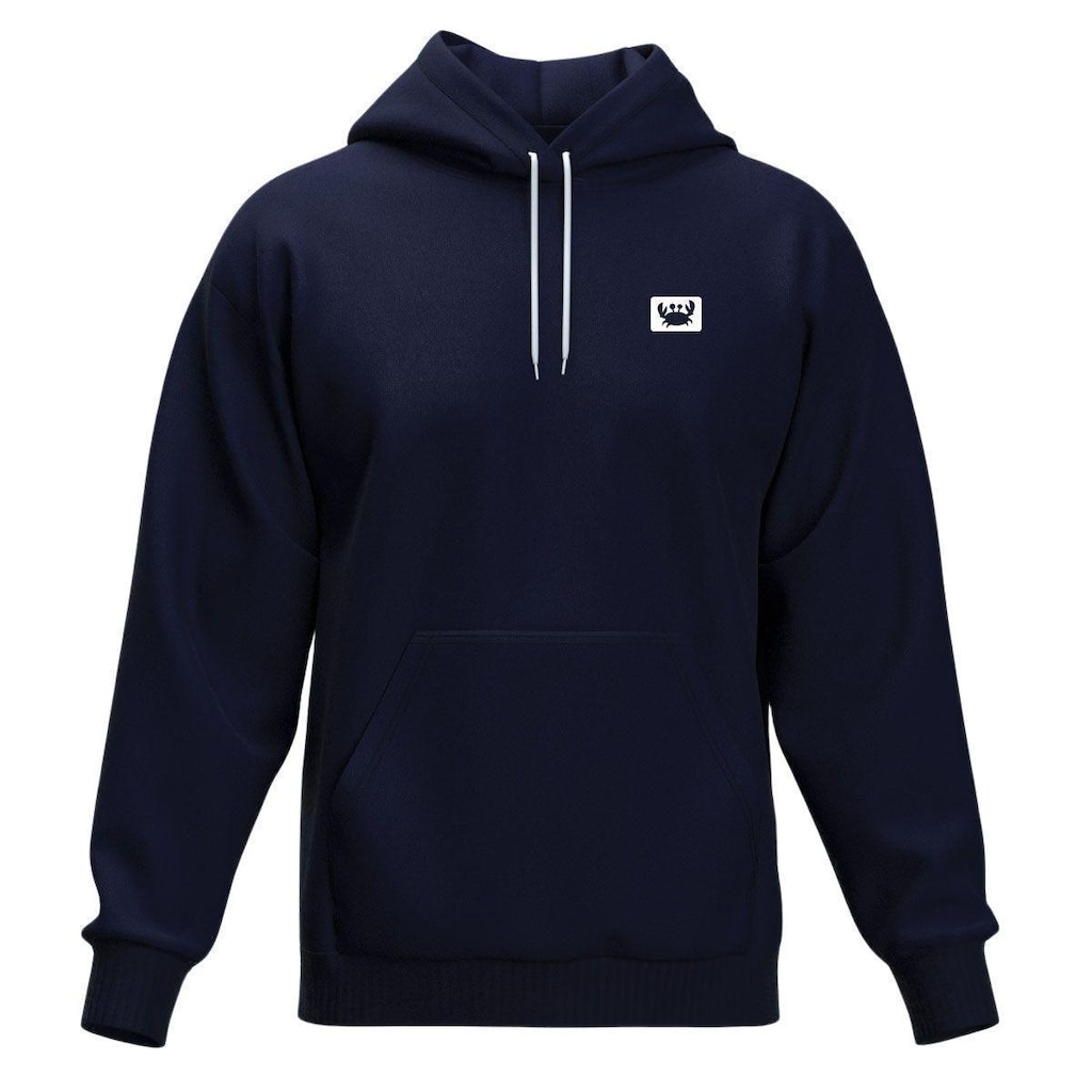 Blusa de Frio Moletom Canguru com Capuz Macio Relaxado Siri