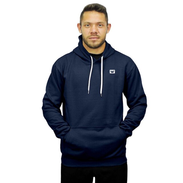 Blusa de Frio Moletom Canguru com Capuz Macio Relaxado Siri