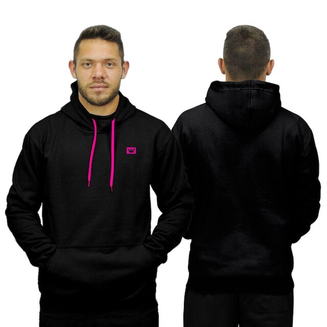 Blusa de Frio Moletom Canguru com Capuz Macio Relaxado Siri