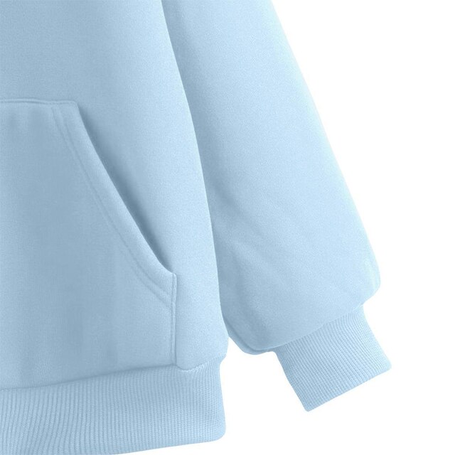 Blusa de Frio Moletom Canguru com Capuz Macio Relaxado Siri