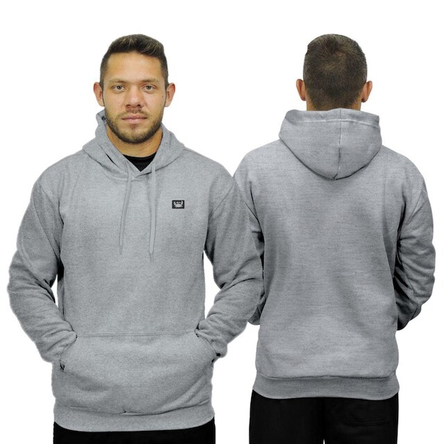Blusa de Frio Moletom Canguru com Capuz Macio Relaxado Siri