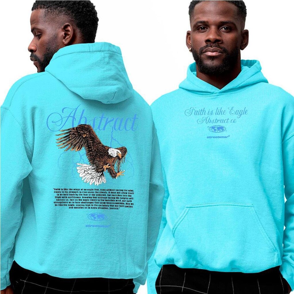 Blusa De Frio Moletom‎ Eagle Abstract Faith Is Like
