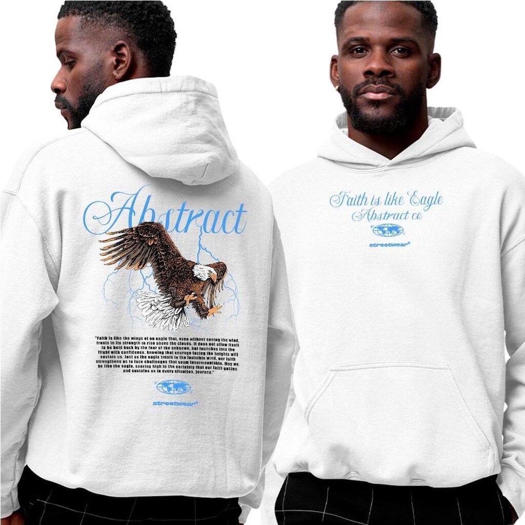 Blusa De Frio Moletom‎ Eagle Abstract Faith Is Like