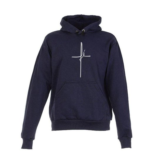 Blusa De Frio Moletom Fe Infantil Juvenil Azul Marinho - Azul