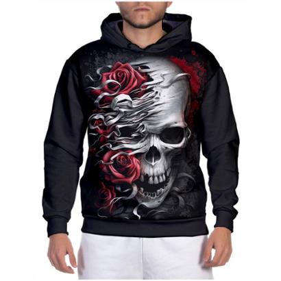 willie g skull moletom com capuz