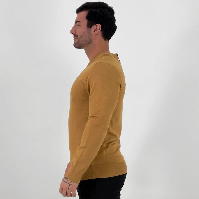 Blusa de Lã Dixie Básica Gola V Masculina