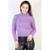 Blusa de malha feminina gola alta 61493 - Roxo