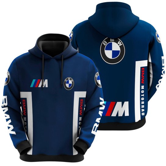 Blusa De Moletom Automobilismo Moto Carro Corrida Racing - Azul Menor preço em Blusa De Moletom Automobilismo Moto Carro Corrida Racing - Azul