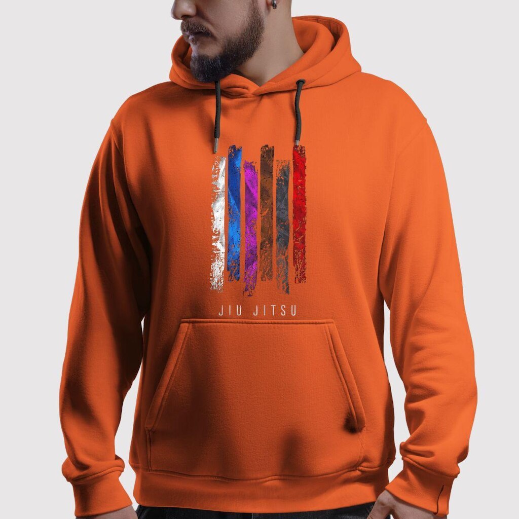 Blusa de Moletom Canguru Com Capuz Jiu Flanelada Jiu Jitsu
