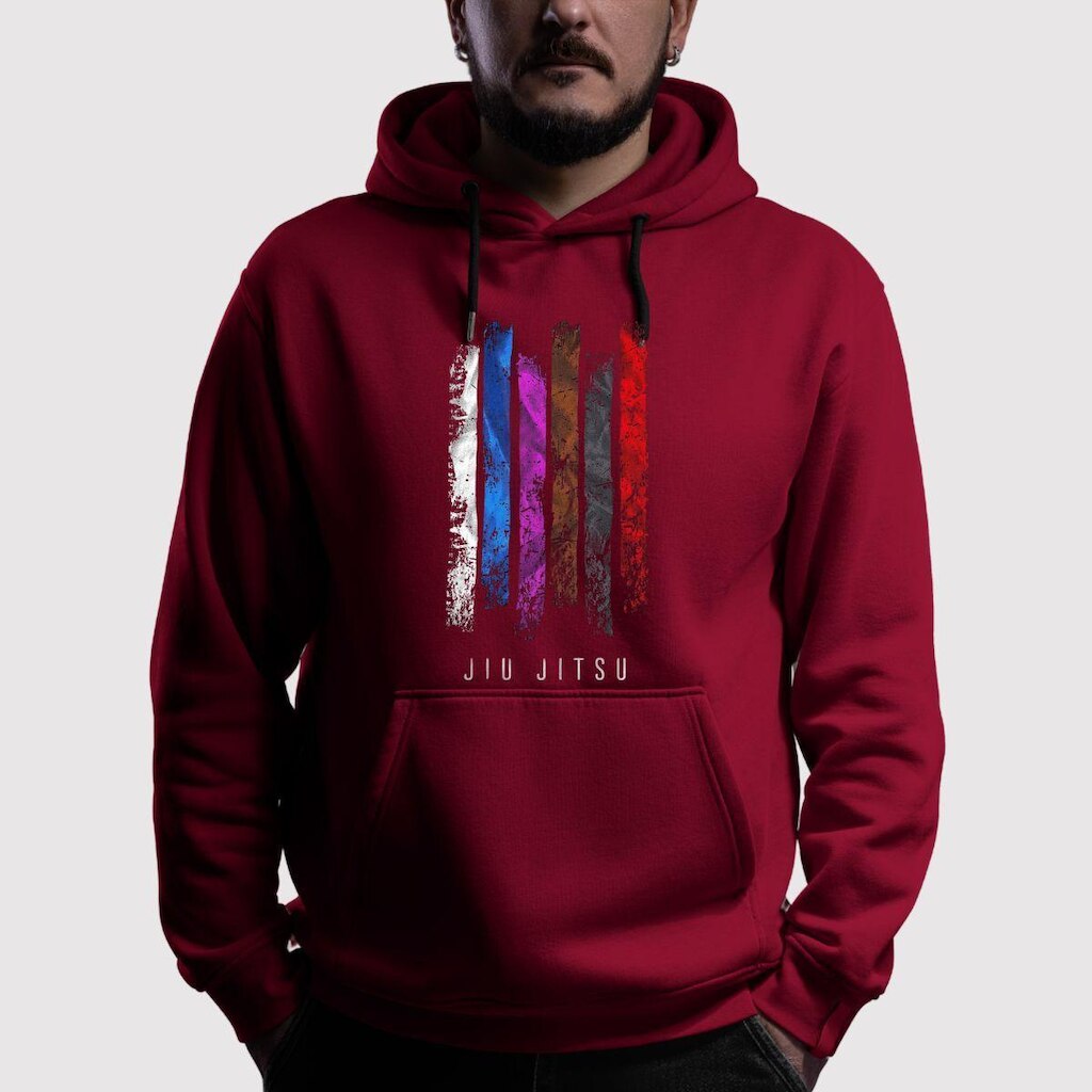 Blusa de Moletom Canguru Com Capuz Jiu Flanelada Jiu Jitsu