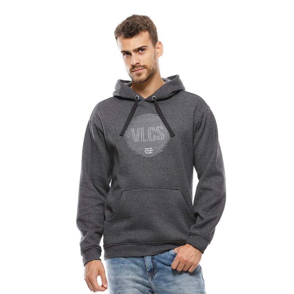 Blusa de Moletom Canguru VLCS Fronteiras Masculina