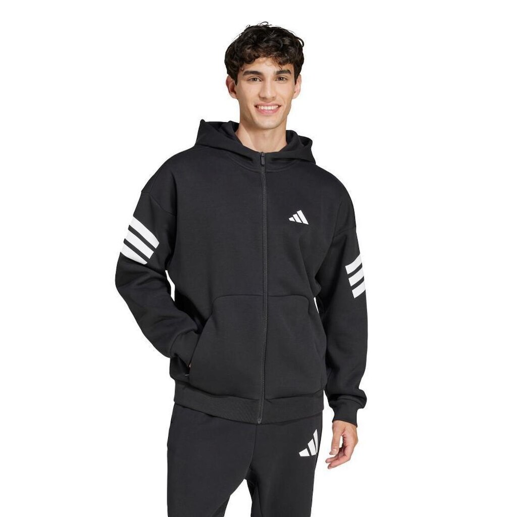 Blusa de moletom com capuz e fecho de zíper Três Listras Future Icons Adidas